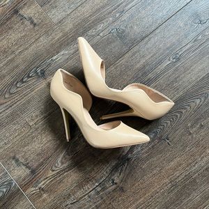Bebe Nude Heels Size 10